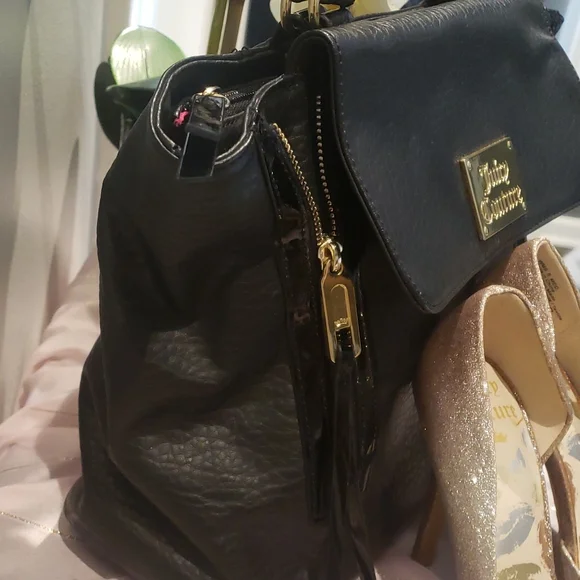 ❣️💫MARK DOWN💫❣️🖤 Black Juicy Couture Bag - Picture 4 of 12